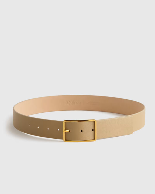 Siena Rectangle European Leather Belt - US 6644