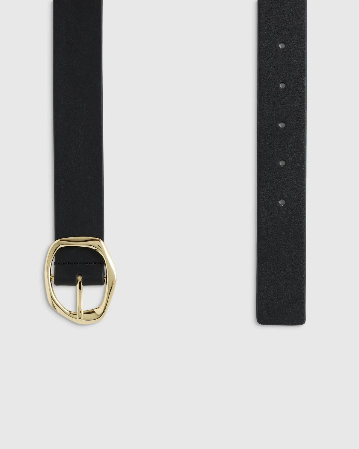Zoe Sculptural European Leather Belt - US 8630