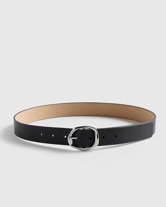 Zoe Sculptural European Leather Belt - US 0757