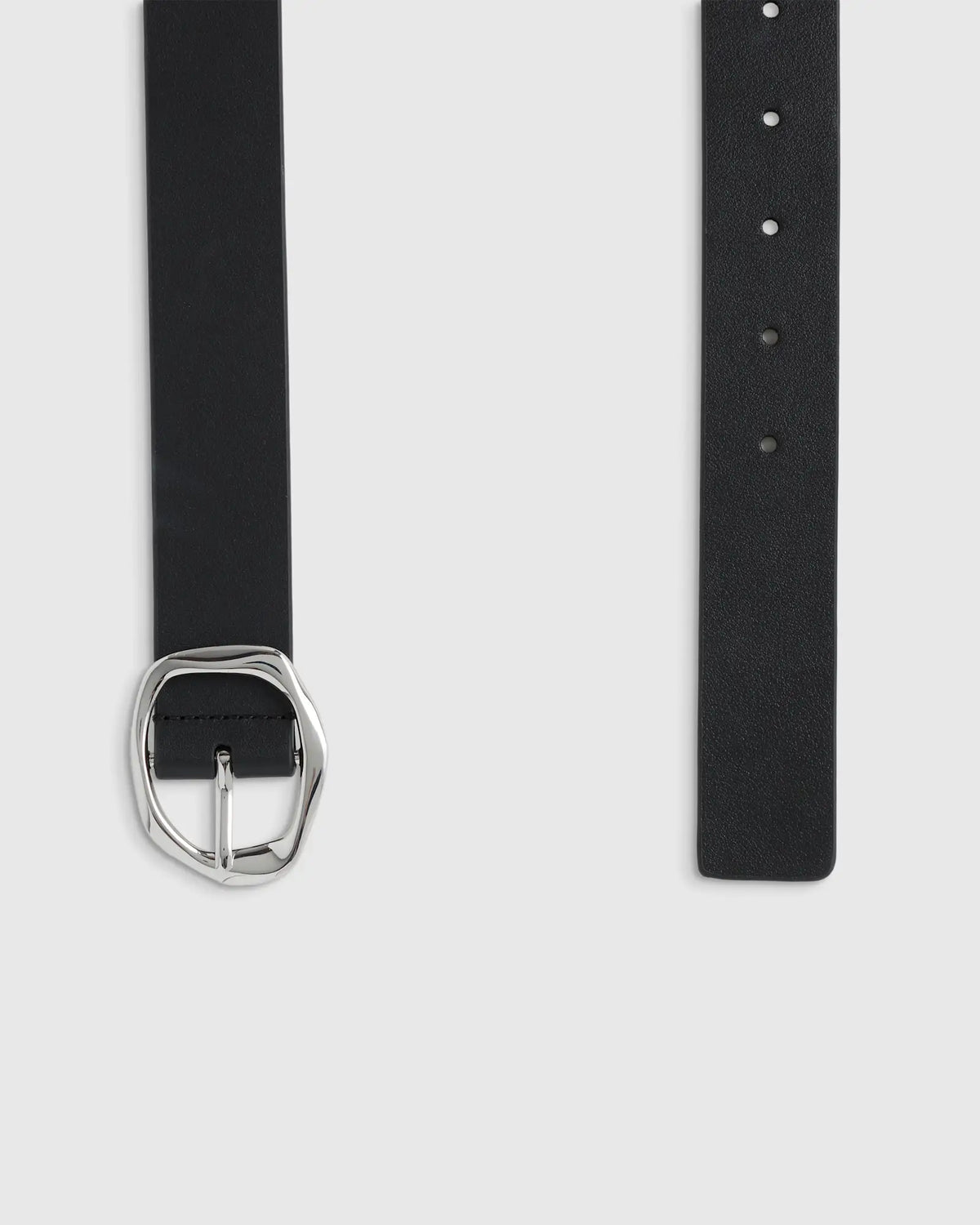 Zoe Sculptural European Leather Belt - US 0757