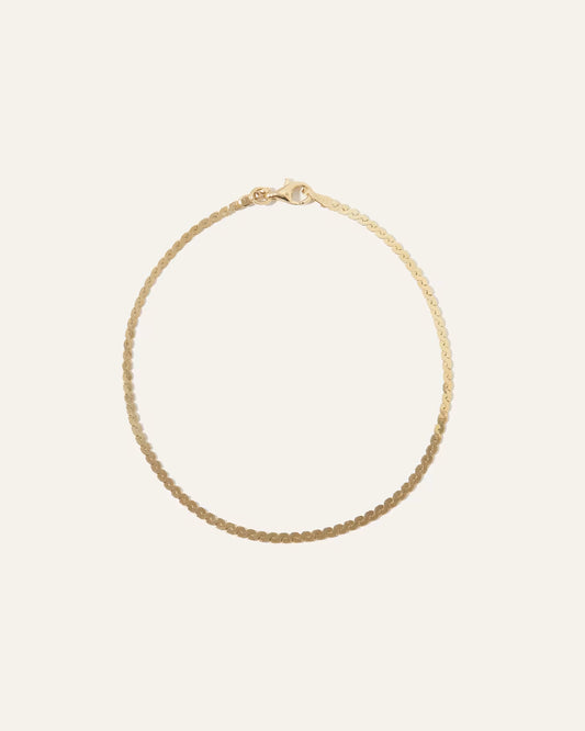 14K Gold Serpentine Chain Bracelet - US 3455