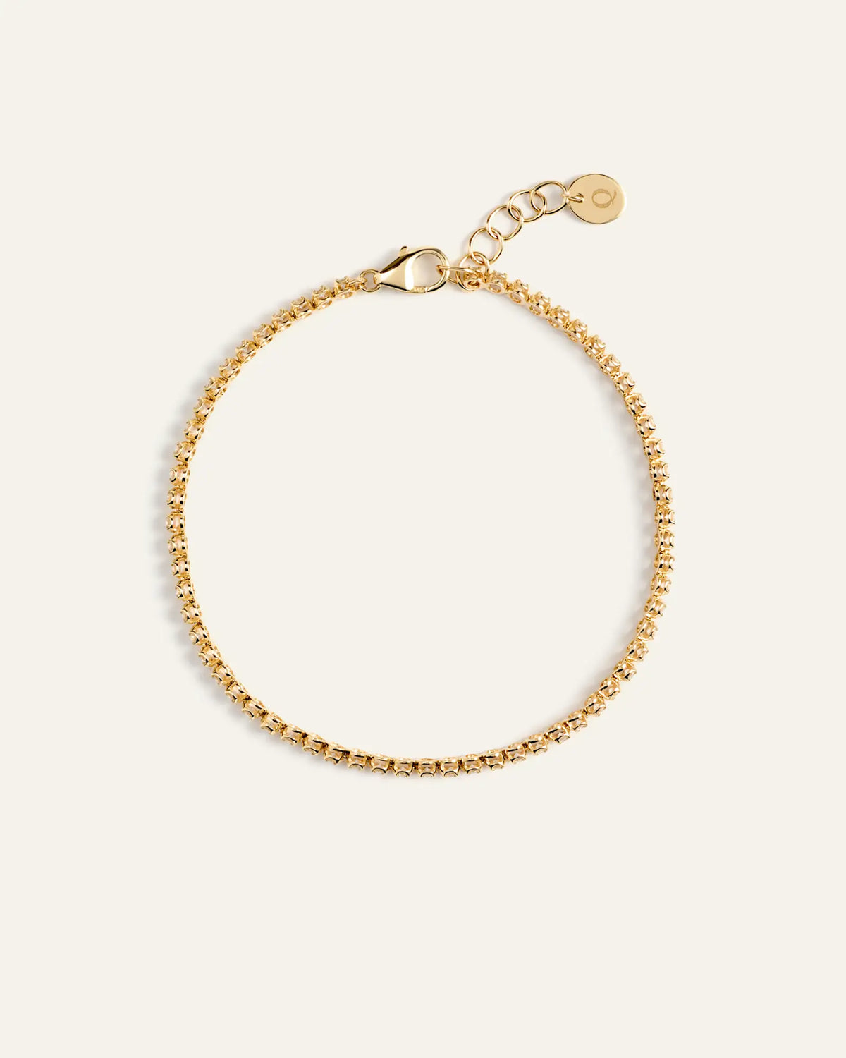 14K Gold Diamond Petite Tennis Bracelet - 1ctw - US 3383