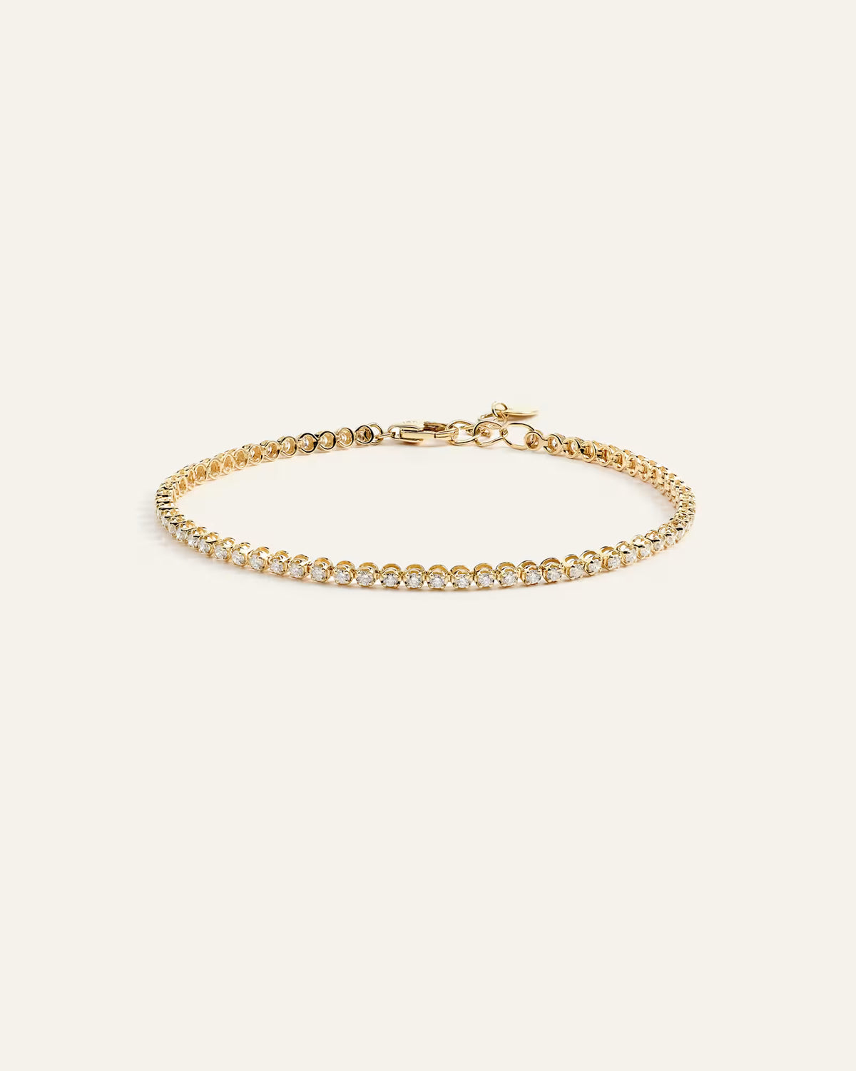 14K Gold Diamond Petite Tennis Bracelet - 1ctw - US 3383