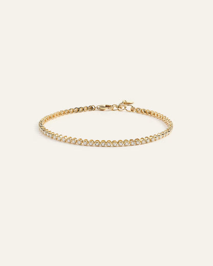 14K Gold Diamond Petite Tennis Bracelet - 1ctw - US 3383