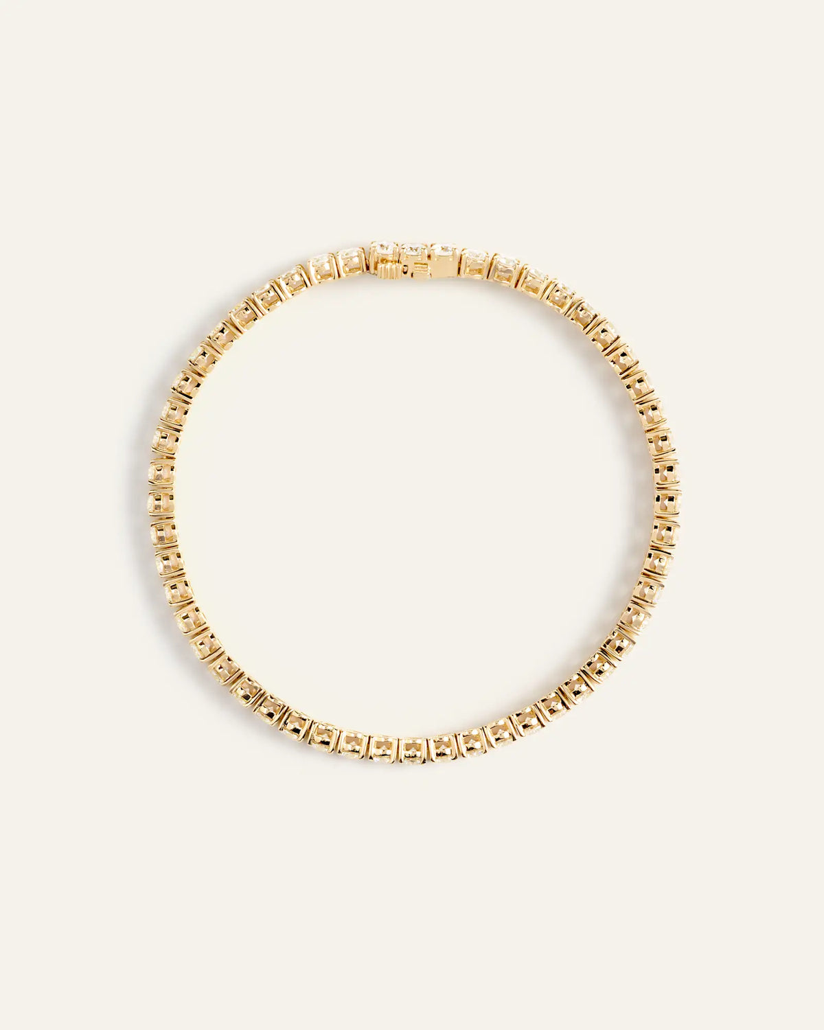 14K Gold Lab Grown Diamond Tennis Bracelet - 7ctw - US 0180