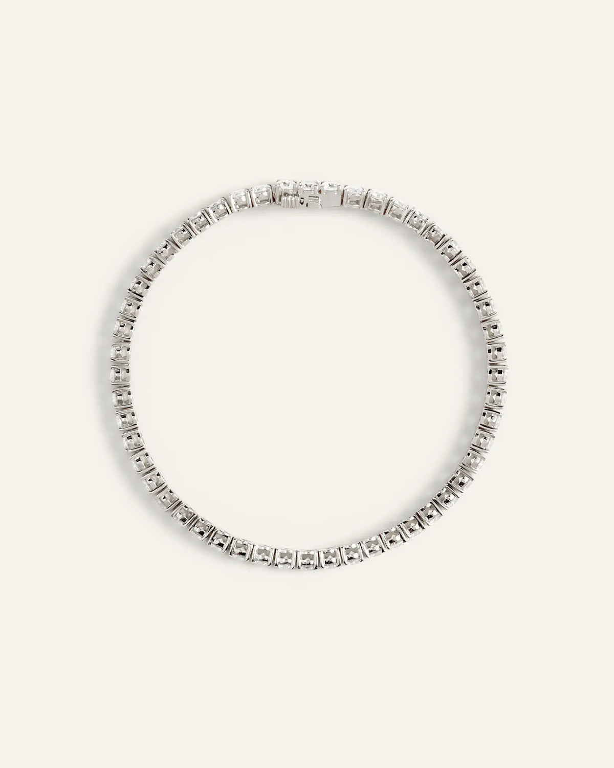 14K Gold Lab Grown Diamond Tennis Bracelet - 7ctw - US 5266
