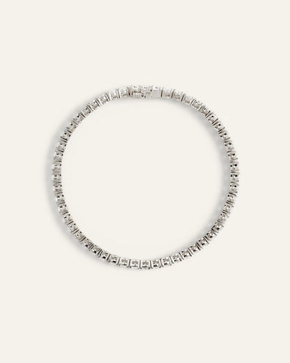 14K Gold Lab Grown Diamond Tennis Bracelet - 7ctw - US 5266