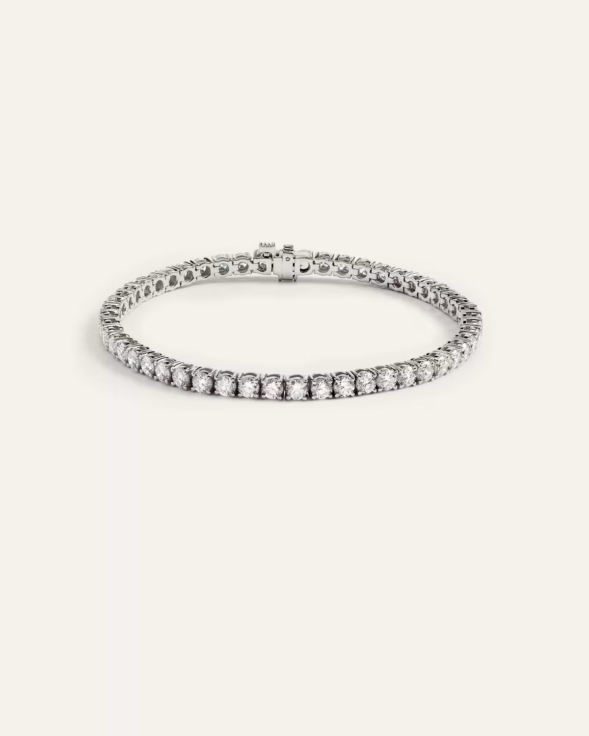 14K Gold Lab Grown Diamond Tennis Bracelet - 7ctw - US 5266