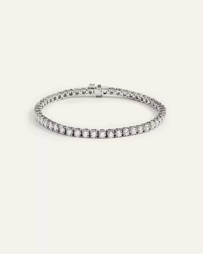 14K Gold Lab Grown Diamond Tennis Bracelet - 7ctw - US 5266