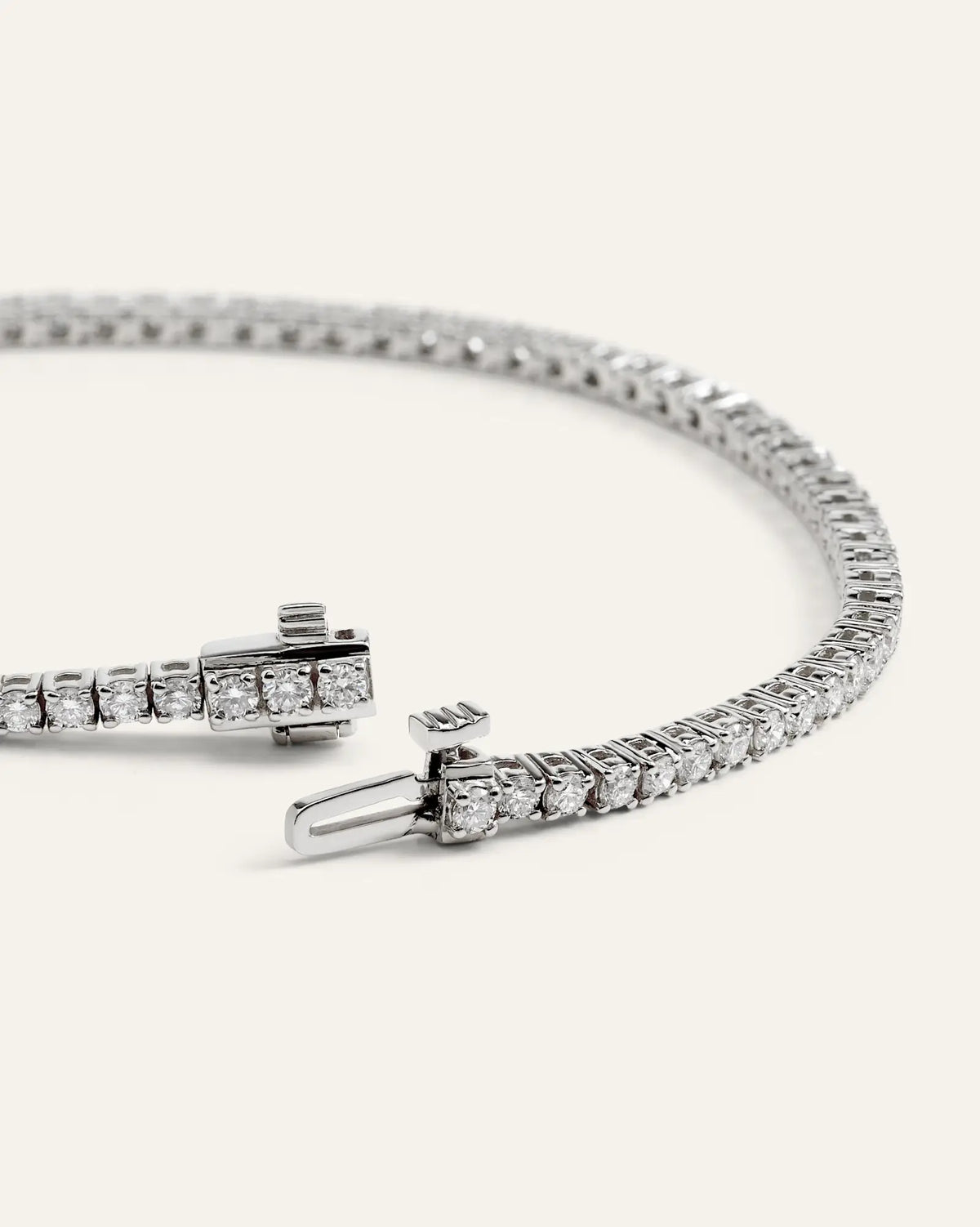 14K Gold Lab Grown Diamond Tennis Bracelet - 7ctw - US 5266