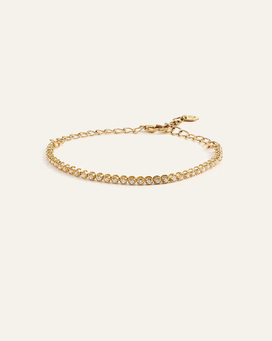 14K Gold Diamond Petite Tennis Bracelet - 0.50ctw - US 9857
