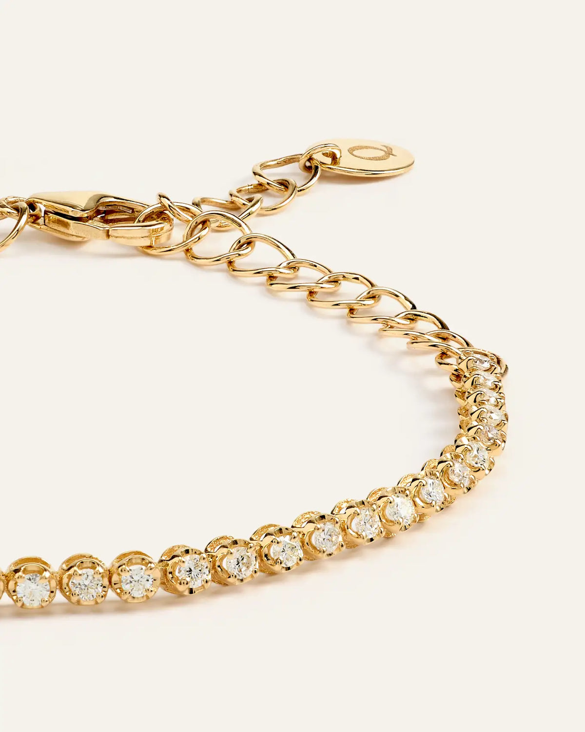 14K Gold Diamond Petite Tennis Bracelet - 0.50ctw - US 9857