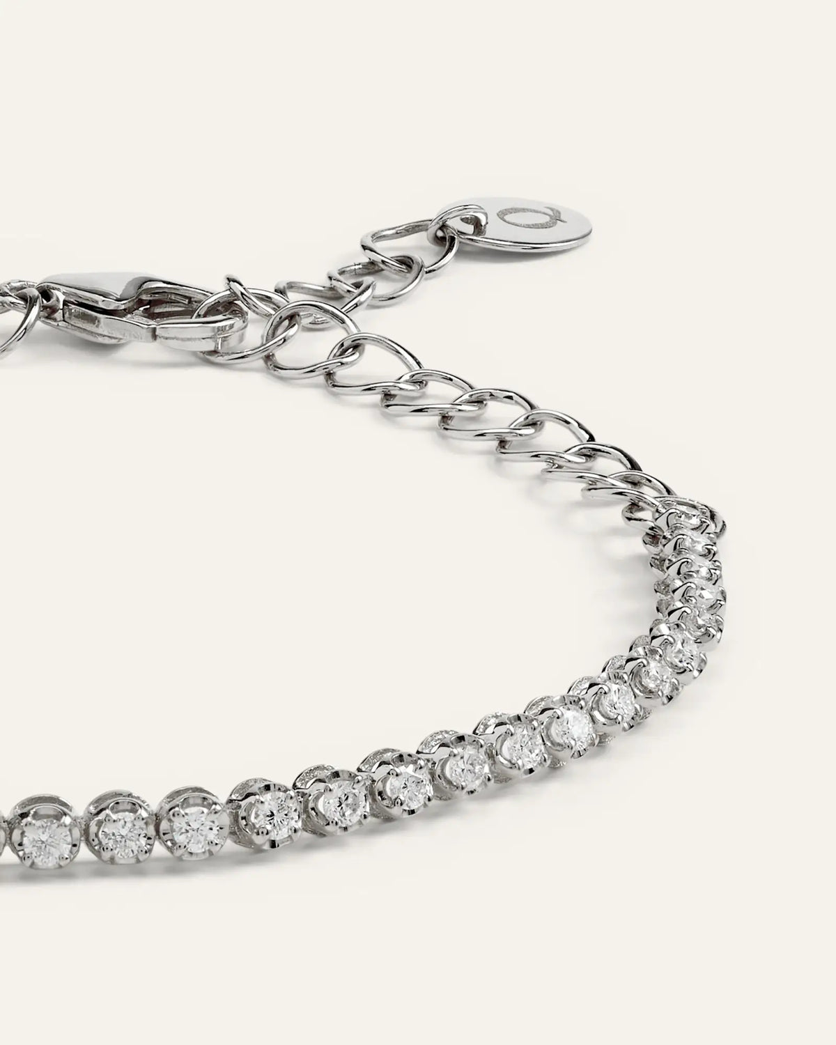 14K Gold Diamond Petite Tennis Bracelet - 0.50ctw - US 7083
