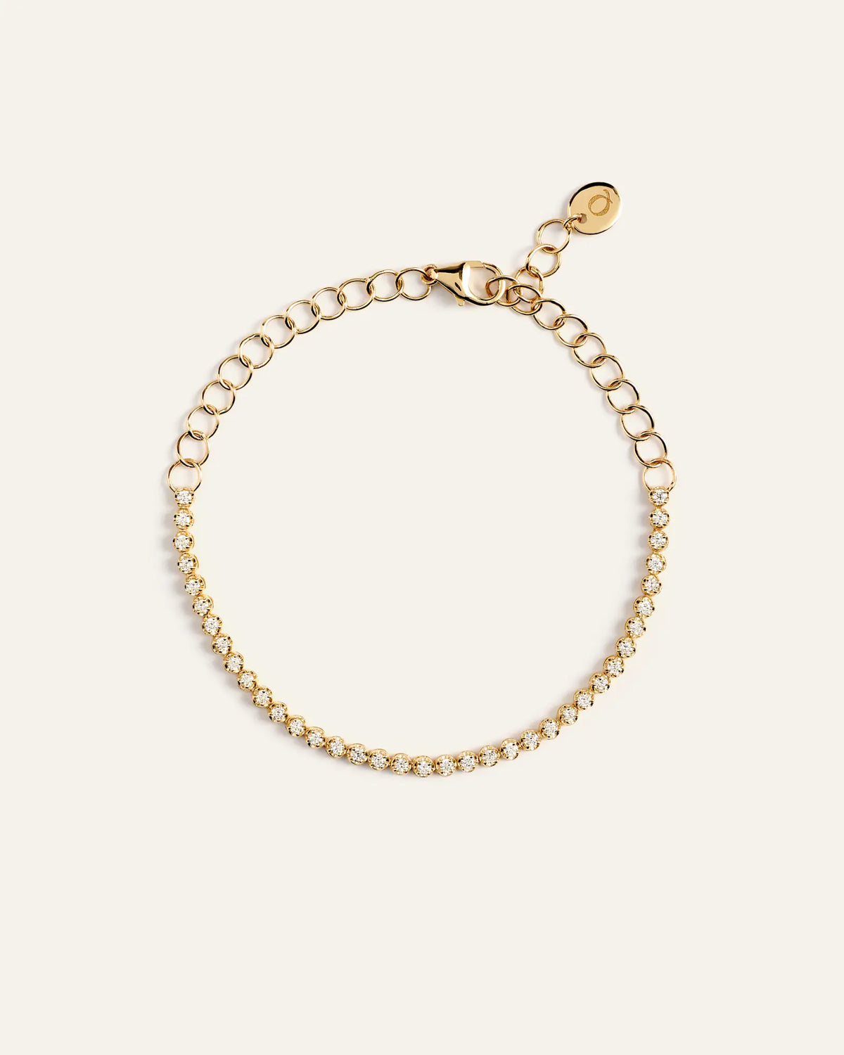 14K Gold Diamond Petite Tennis Bracelet - 0.50ctw - US 9857