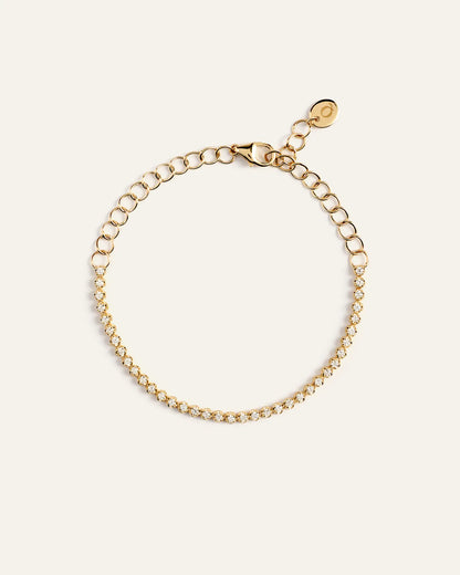 14K Gold Diamond Petite Tennis Bracelet - 0.50ctw - US 9857