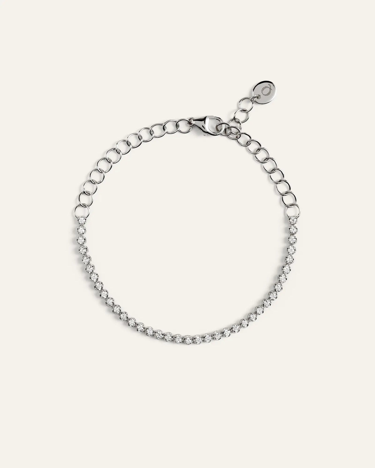 14K Gold Diamond Petite Tennis Bracelet - 0.50ctw - US 7083