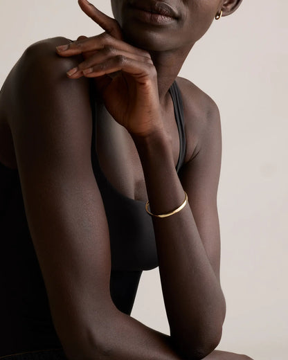 14K Gold Bold Bangle - US 2108