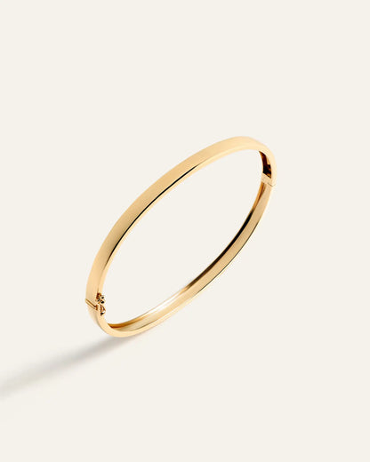 14K Gold Bold Bangle - US 2108
