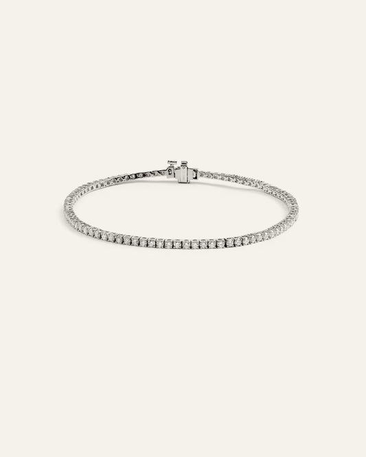 14K Gold Lab Grown Diamond Tennis Bracelet - 2ctw - US 7891
