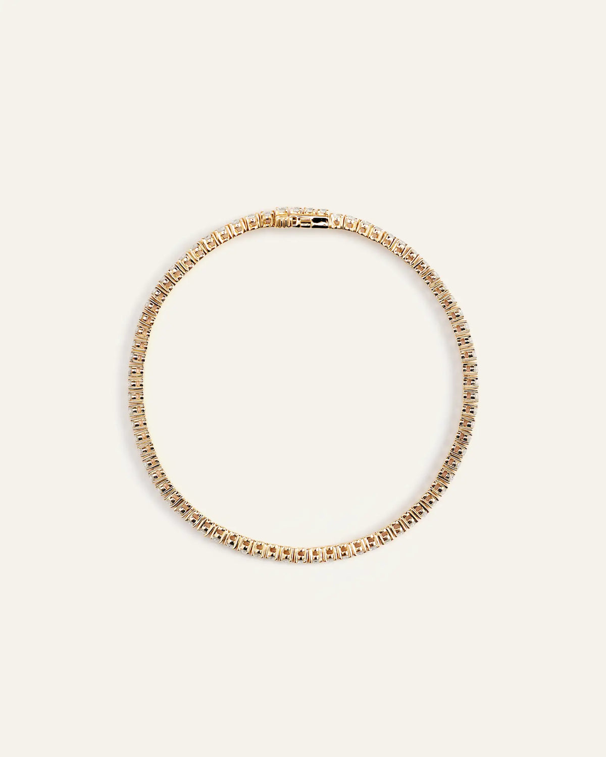 14K Gold Lab Grown Diamond Tennis Bracelet - 3ctw - US 1179