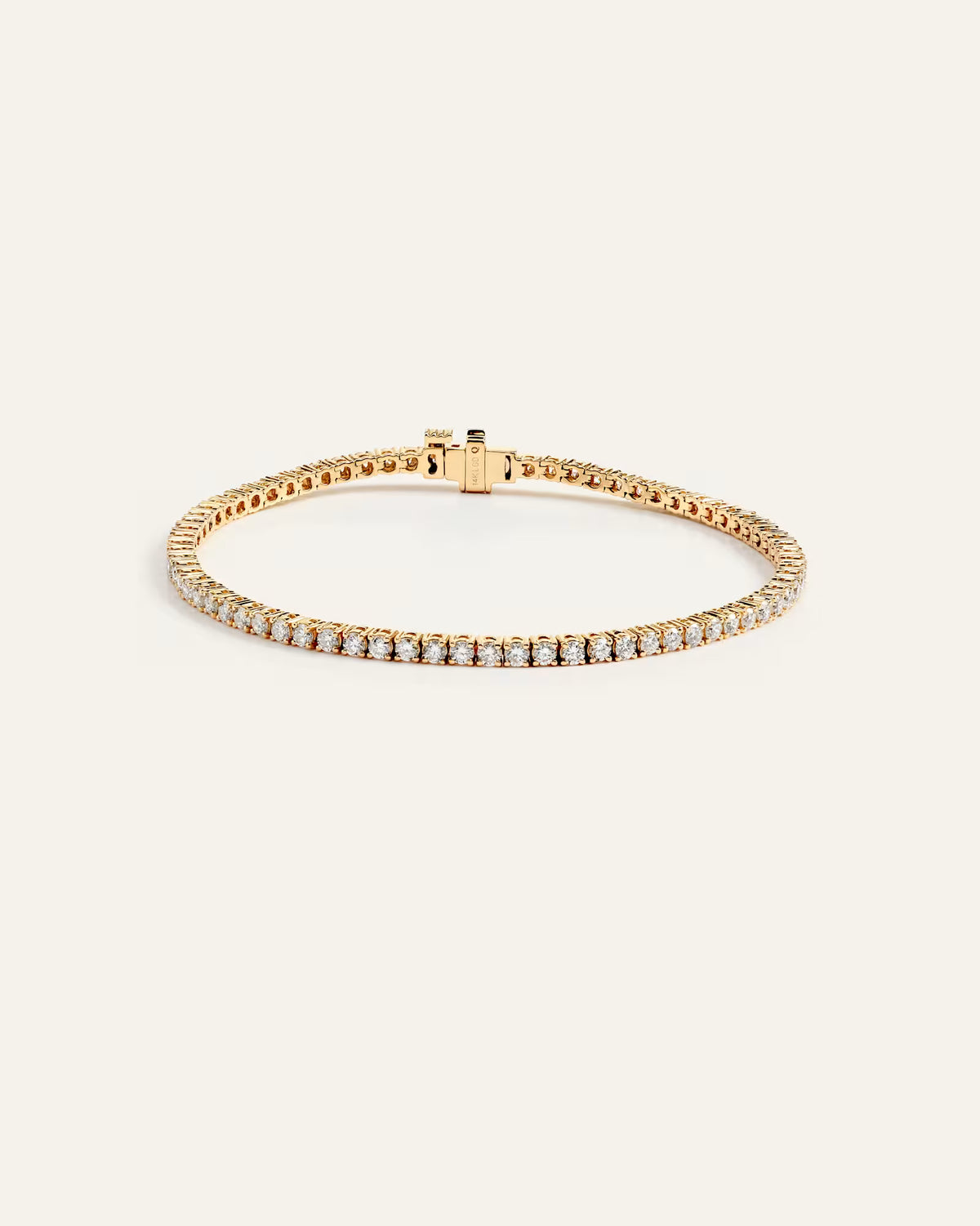 14K Gold Lab Grown Diamond Tennis Bracelet - 3ctw - US 1179