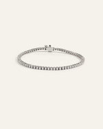 14K Gold Natural Diamond Tennis Bracelet - 3ctw - US 1497