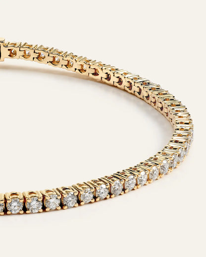 14K Gold Lab Grown Diamond Tennis Bracelet - 3ctw - US 1179