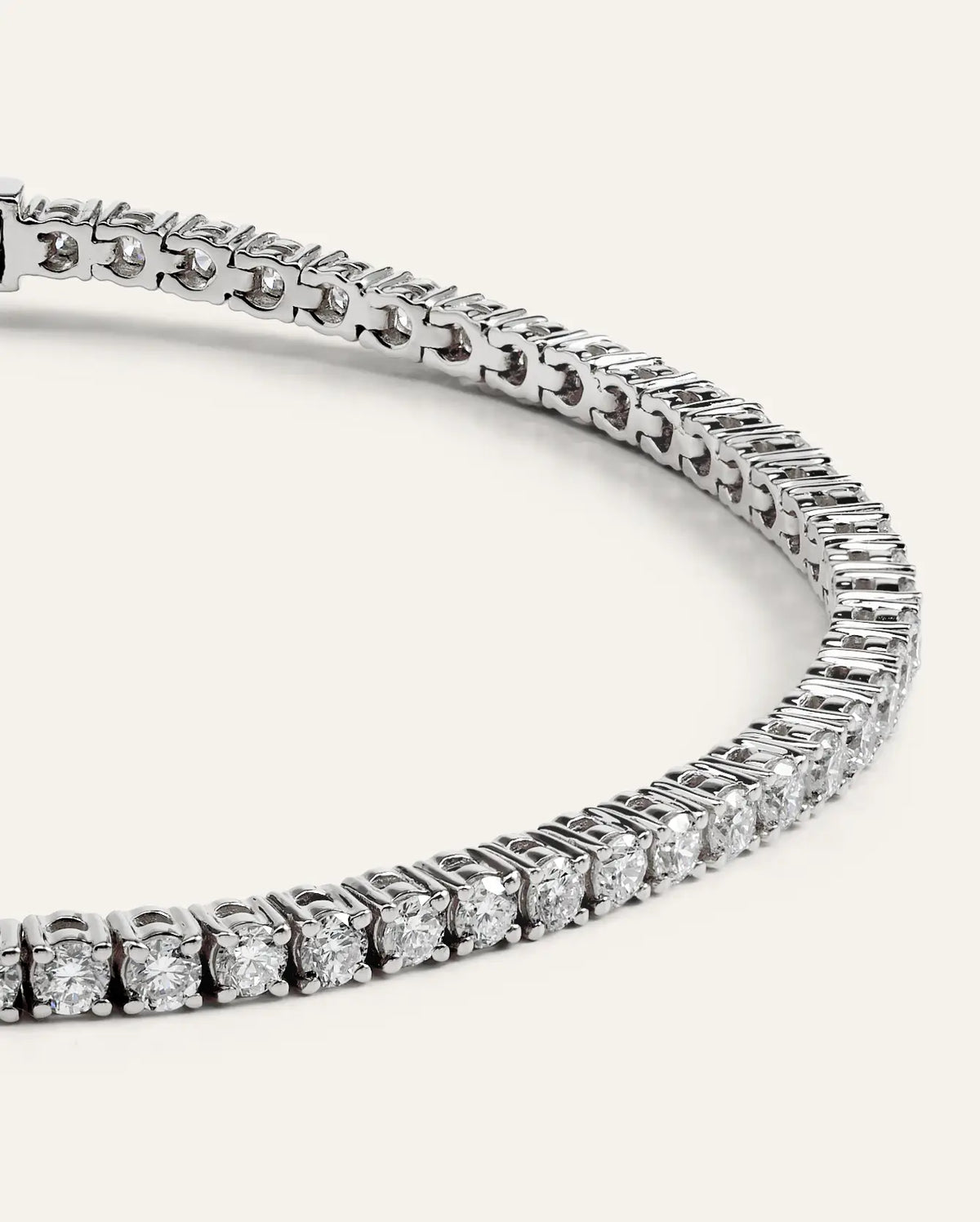 14K Gold Lab Grown Diamond Tennis Bracelet - 3ctw - US 5656