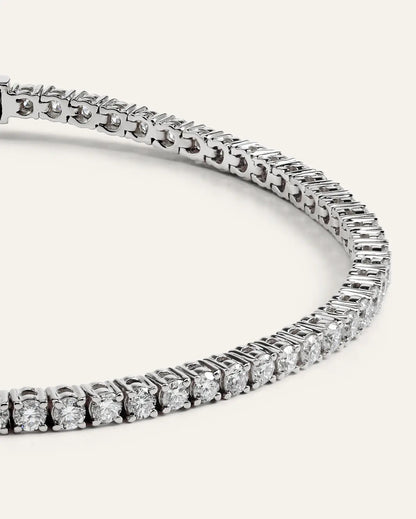 14K Gold Lab Grown Diamond Tennis Bracelet - 3ctw - US 5656