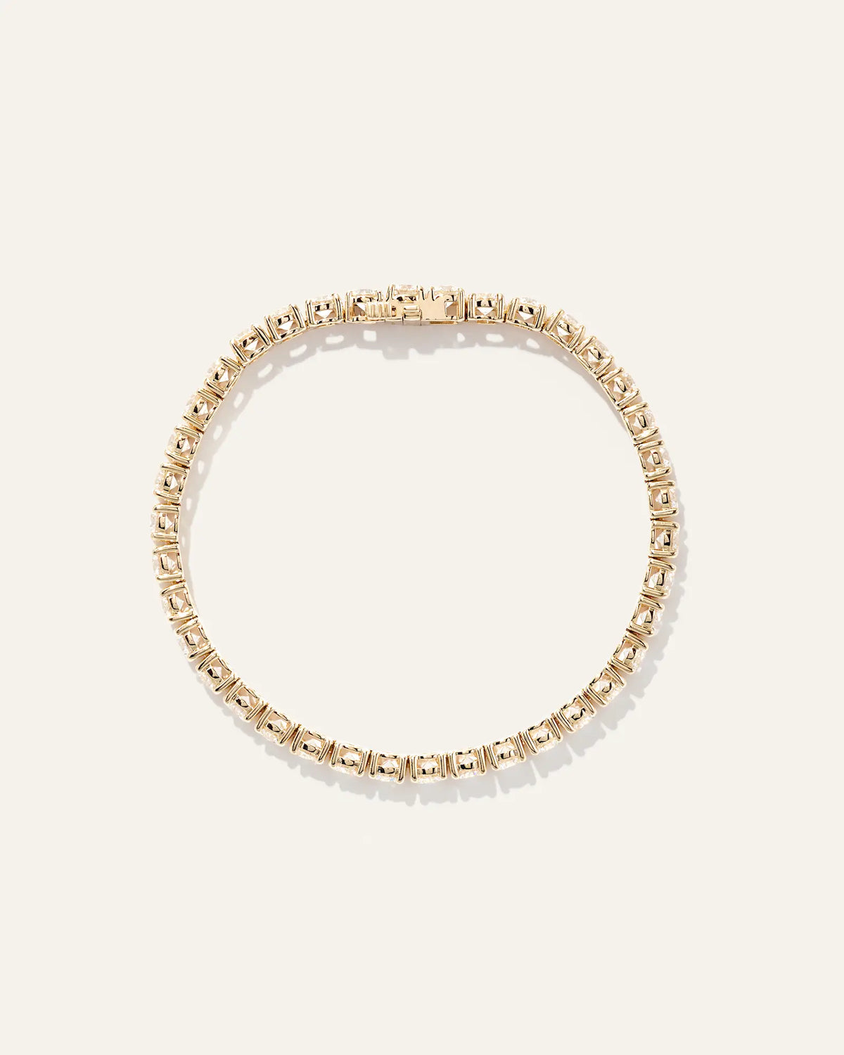 14K Gold Lab Grown Diamond Tennis Bracelet - 10ctw - US 9965