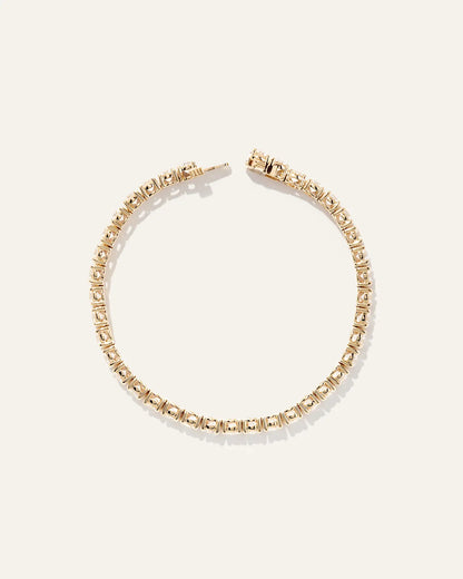 14K Gold Lab Grown Diamond Tennis Bracelet - 10ctw - US 9965