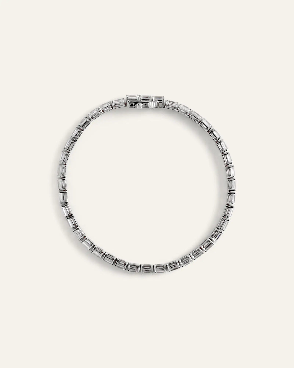 14K Gold Lab Grown Diamond East-West Emerald Tennis Bracelet - 10ctw - US 0642