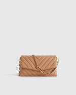 Italian Leather Quilted Wallet Crossbody - US 3172