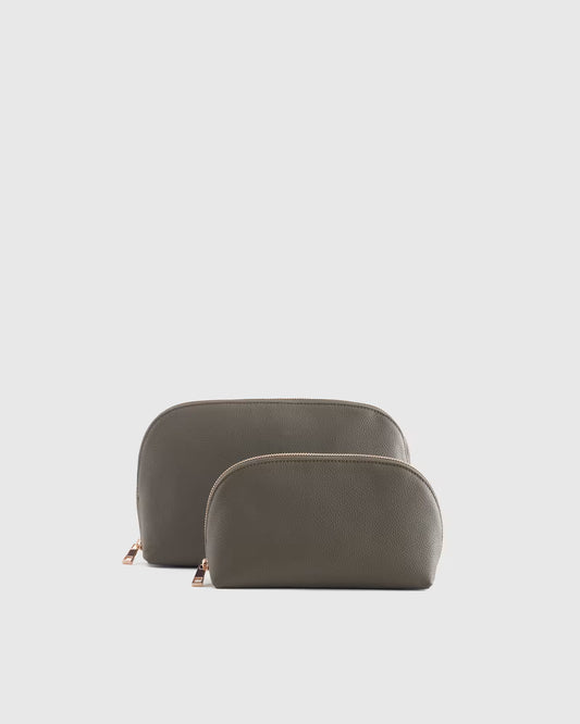 Italian Leather Pouch Travel Set - US 6706