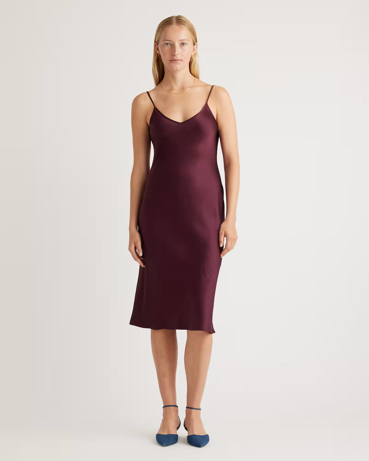 100% Washable Silk Slip Dress - US 7389