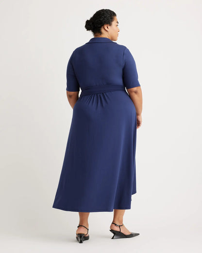 Tencel Jersey Midi Wrap Dress - US 1011