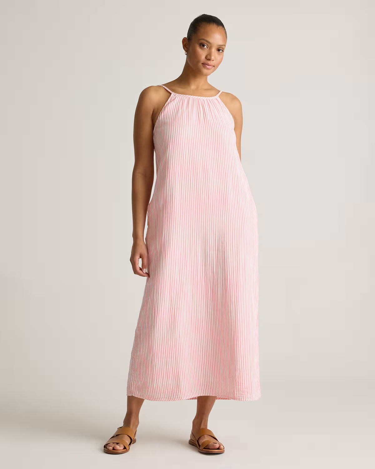 100% Organic Cotton Gauze Sleeveless Maxi Dress - US 1908