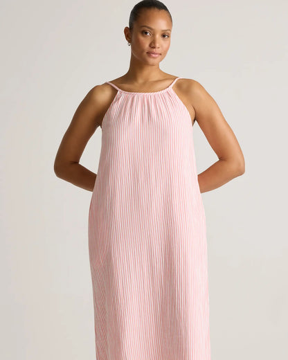 100% Organic Cotton Gauze Sleeveless Maxi Dress - US 1908