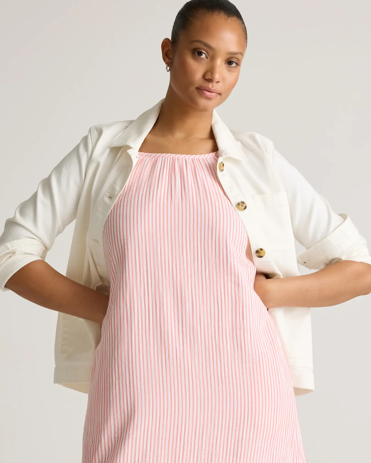 100% Organic Cotton Gauze Sleeveless Maxi Dress - US 1908