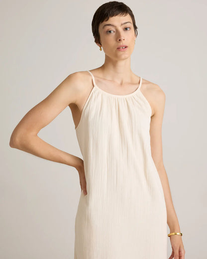 100% Organic Cotton Gauze Sleeveless Maxi Dress - US 4308