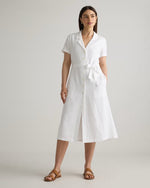 100% European Linen Button Front Dress - US 9997