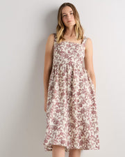 Brick Red Heirloom Floral