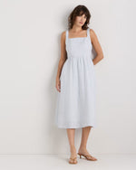 100% European Linen Fit & Flare Midi Dress - US 8911