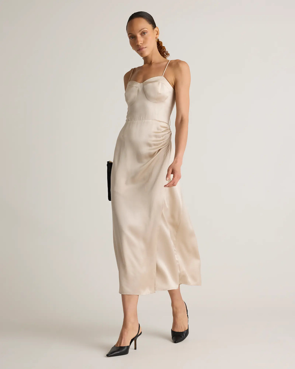 100% Washable Silk Sweetheart Dress - US 2716
