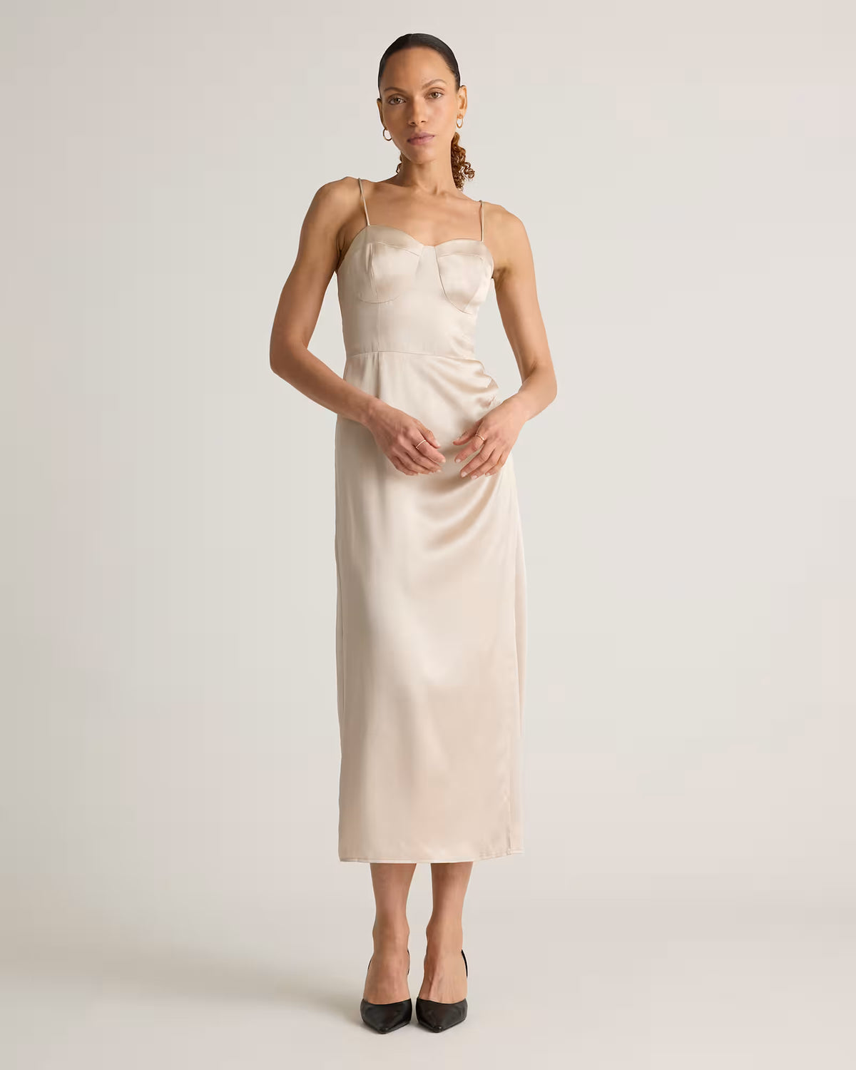 100% Washable Silk Sweetheart Dress - US 2716
