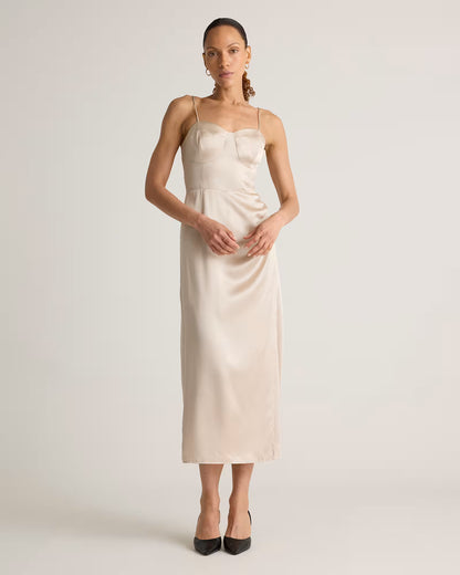 100% Washable Silk Sweetheart Dress - US 2716