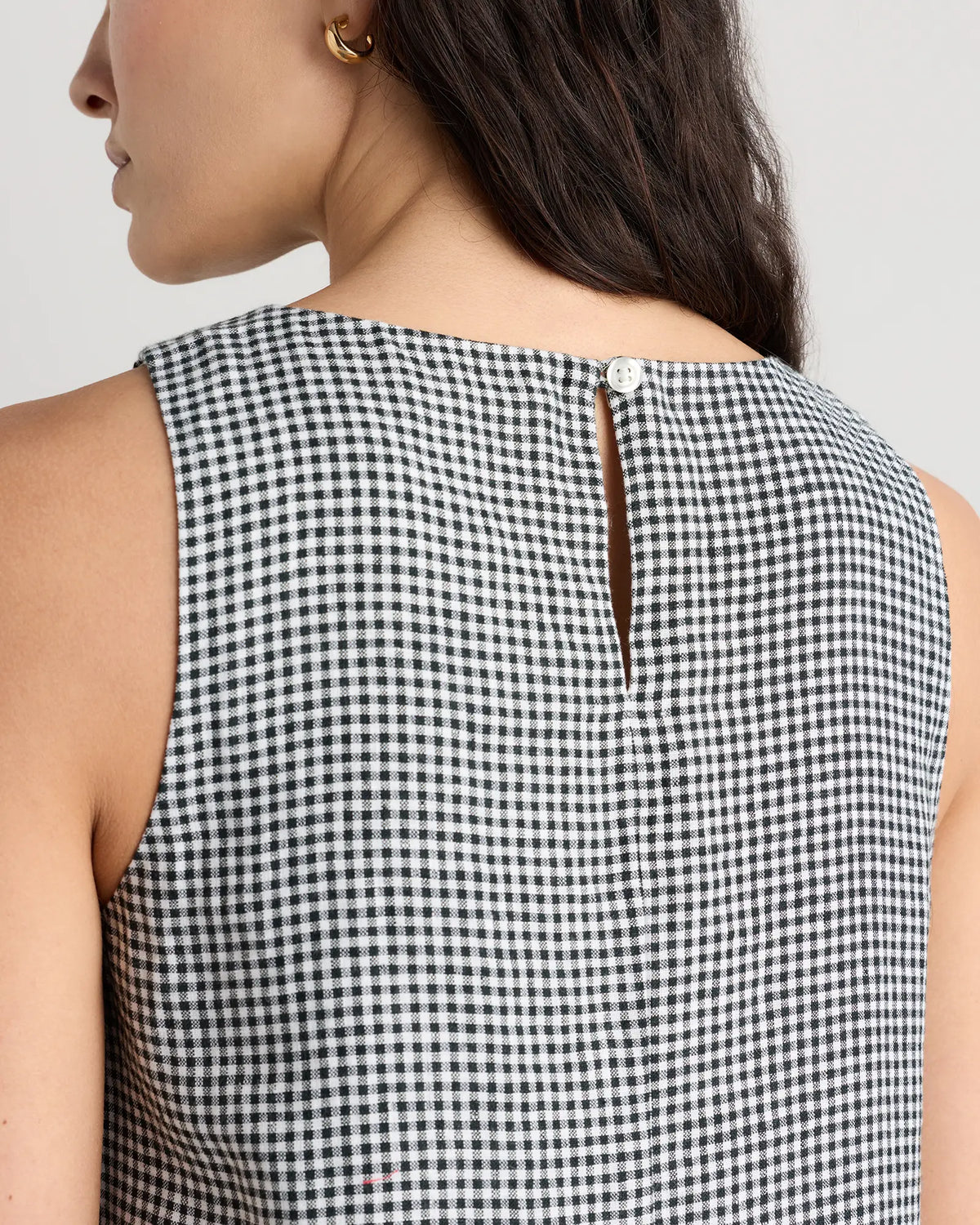 100% European Linen Tank Mini Dress - US 9412