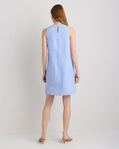 100% European Linen Tank Mini Dress - US 8088