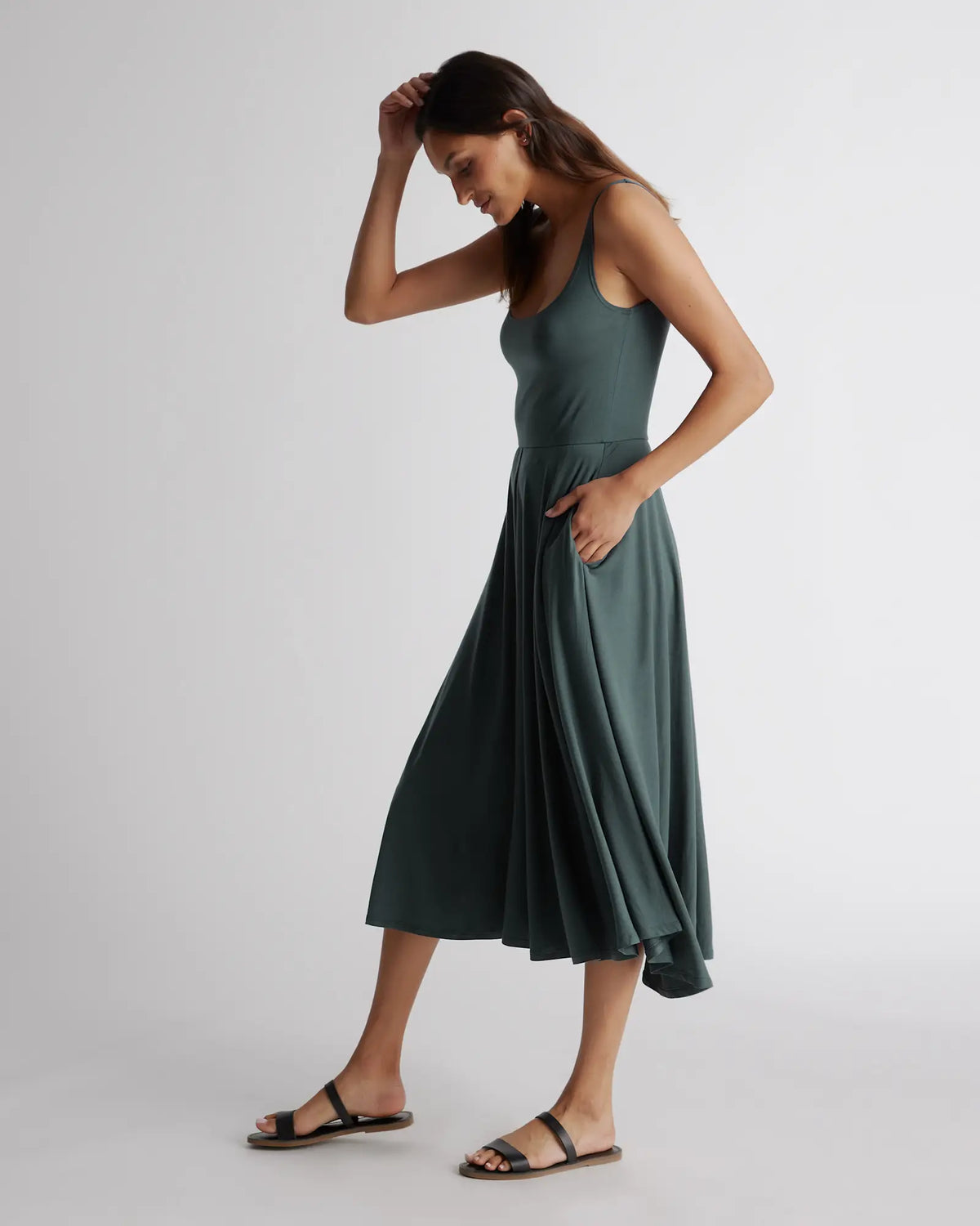 Tencel Jersey Fit & Flare Dress - US 9029