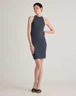 High Neck Ribbed Knit Mini Dress - US 1023